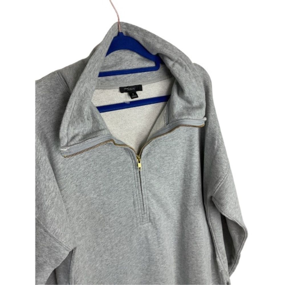 J. Crew University Terry Half-Zip Tunic NEW - Picture 9 of 12